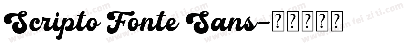 Scripto Fonte Sans字体转换